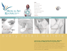Tablet Screenshot of medicalartresources.com
